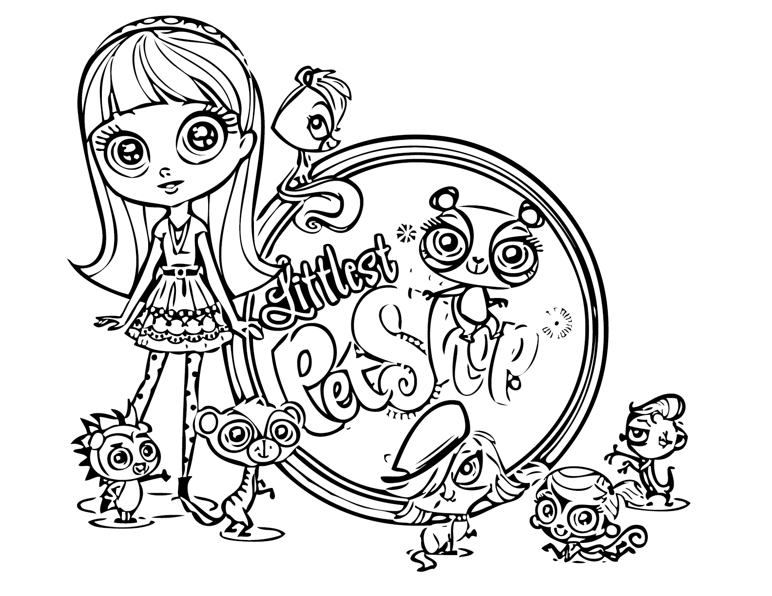 Littlest pet shop coloring pages