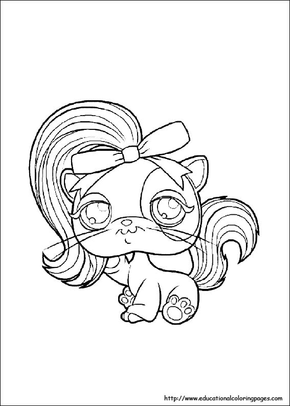 Pet shop coloring pages free for kids