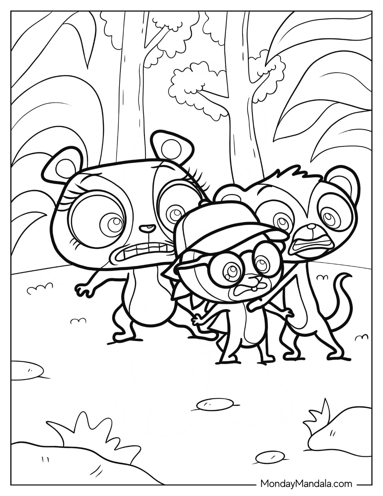 Littlest pet shop coloring pages free pdf printables