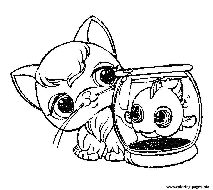 Littlest pet shop coloring page printable