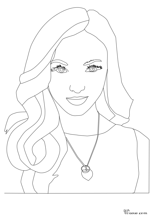 Dove cameron coloring page free to print and color