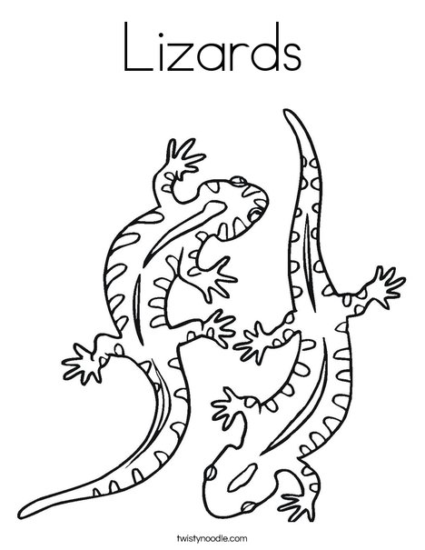 Lizards coloring page