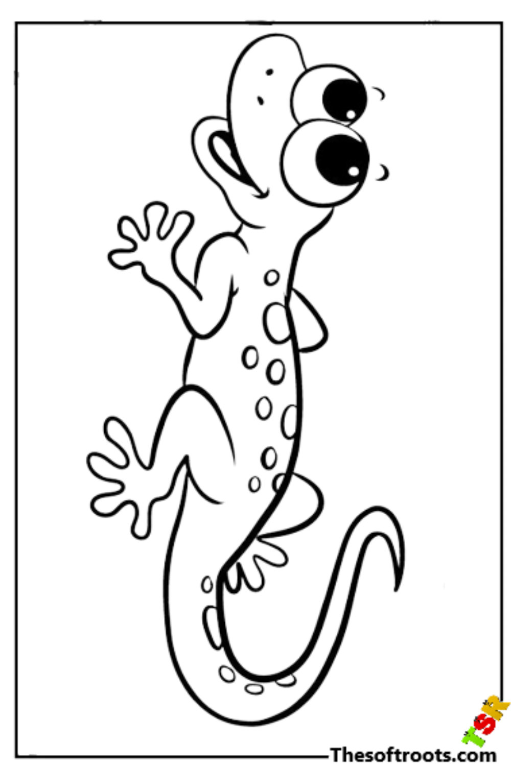 Lizard coloring pages ukids