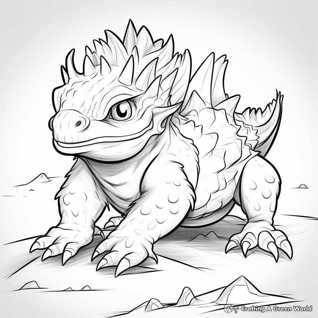 Horned lizard coloring pages