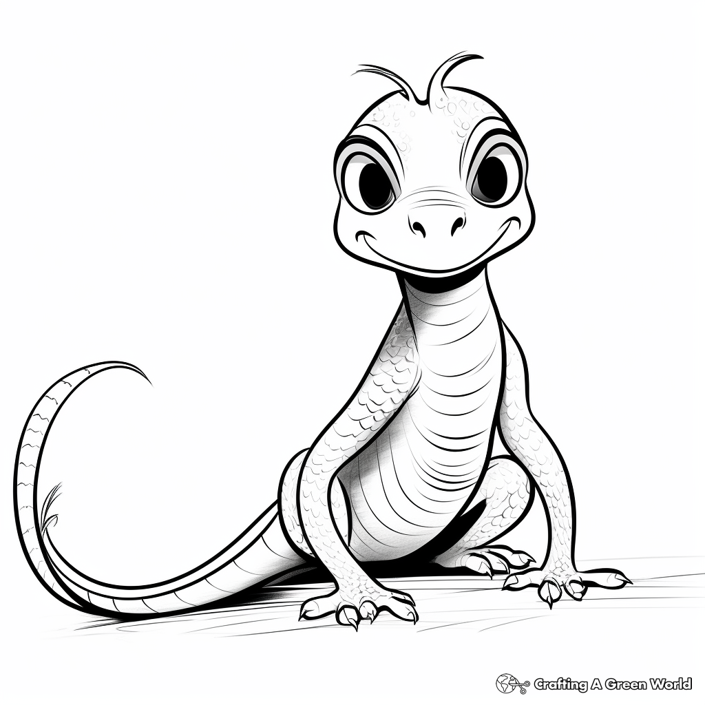 Lizard coloring pages