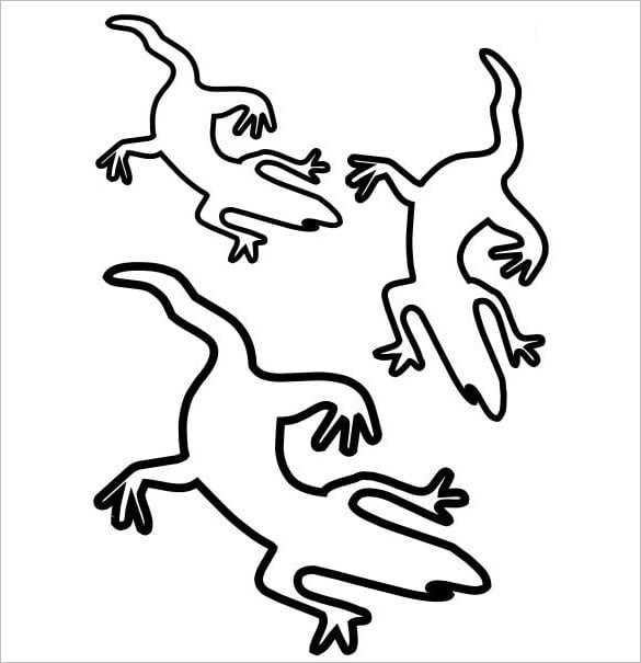 Lizard s crafts colouring pages