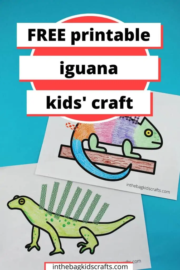 Iguana coloring pages just add washi tape â in the bag kids crafts