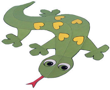 Gecko paper craft