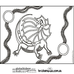 Aboriginal colouring pages