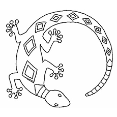 Top free printable lizard coloring pages online