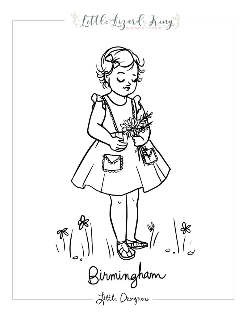 Birmingham coloring page â little lizard king