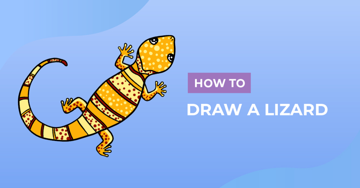 How to draw a lizard design school