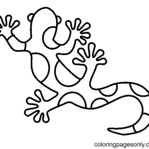 Lizard coloring pages printable for free download