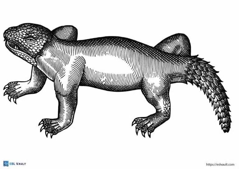 Realistic lizard coloring pages