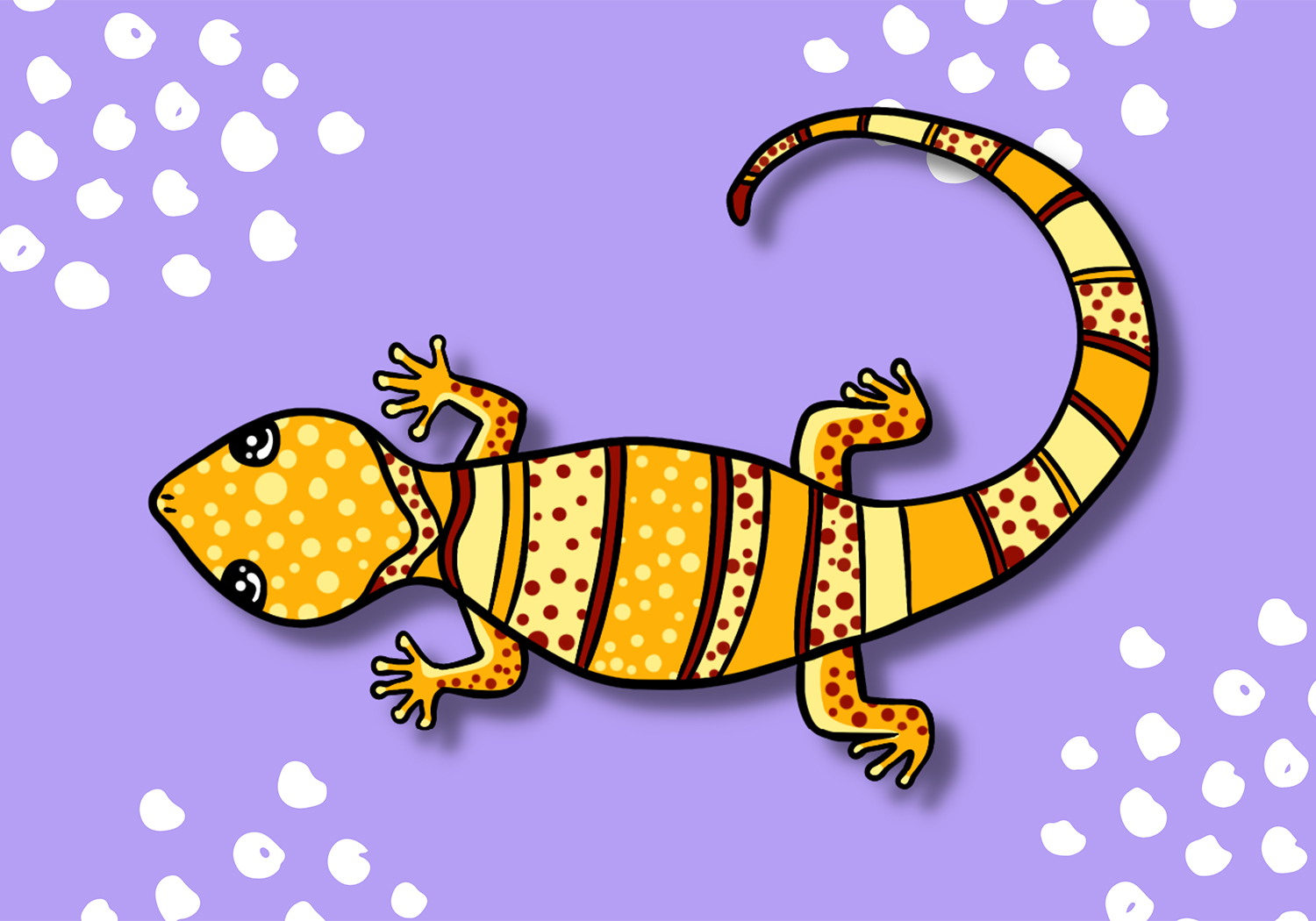 How to draw a lizard design school