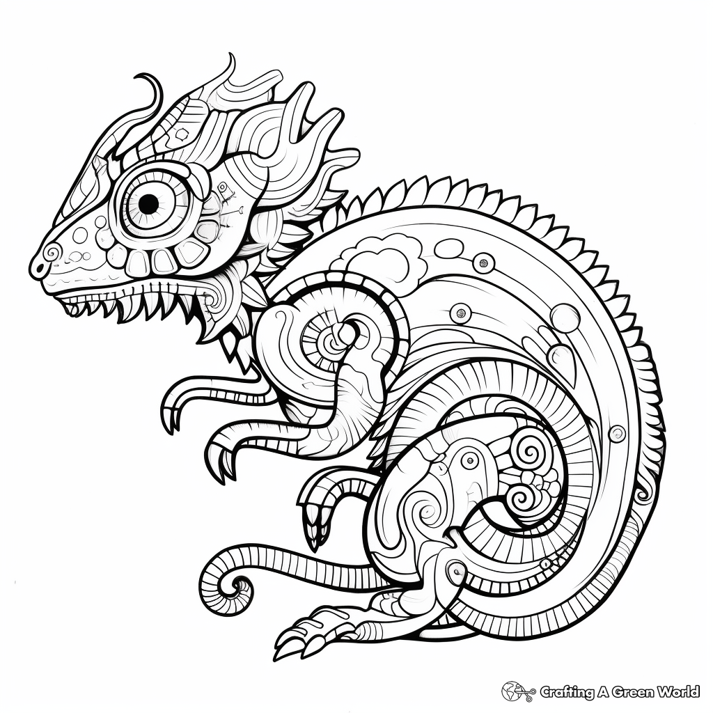 Lizard coloring pages