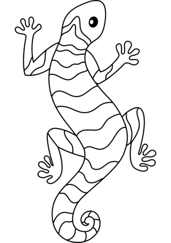 Lizard coloring page free printable coloring pages