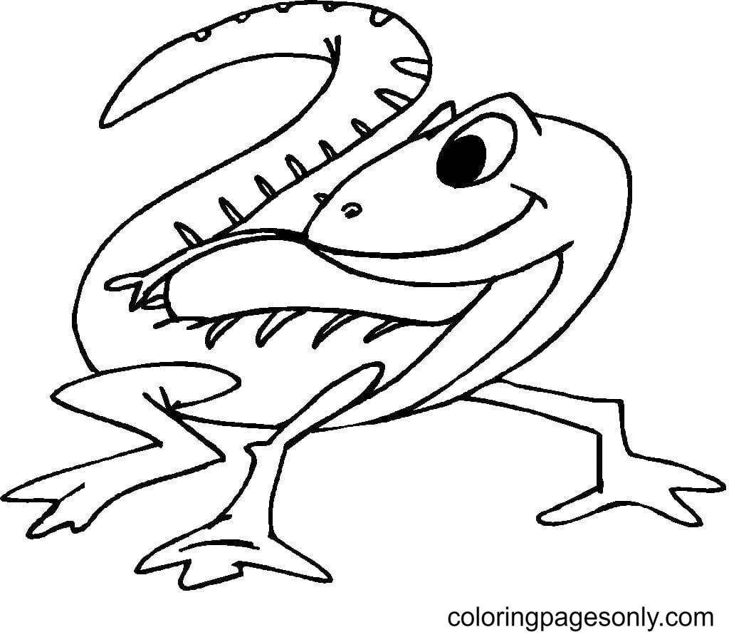 Lizard coloring pages printable for free download