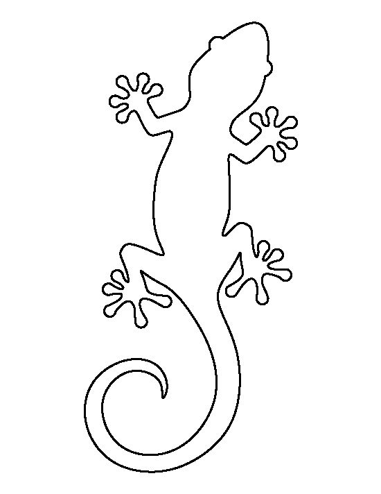 Gecko coloring pages