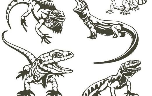 Free set lizards stencil dxf svg vectors â dxf downloads â files for laser cutting and cnc router artcam dxf vectric aspire vcarve mdf crafts woodworking