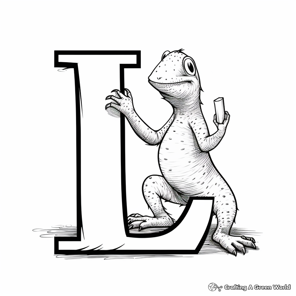 Letter l coloring pages