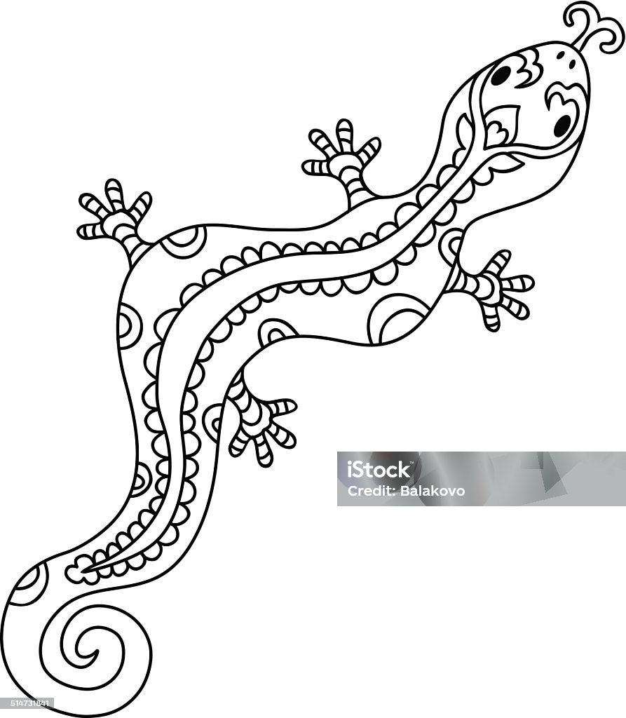 Lizard pattern stock illustration