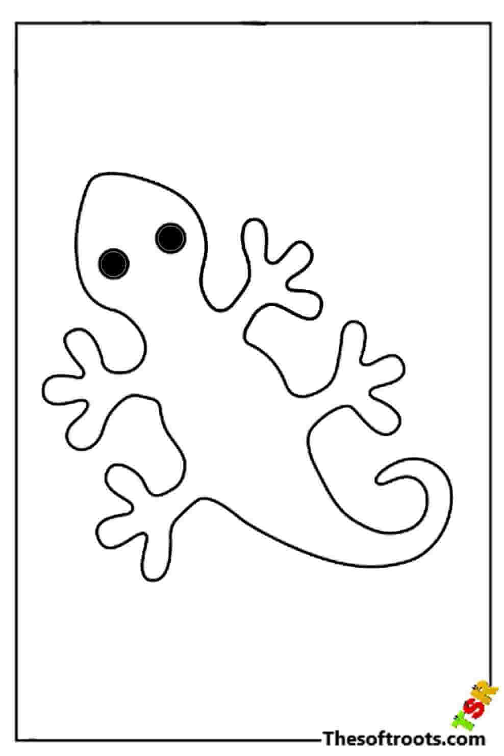 Lizard coloring pages kids coloring pages