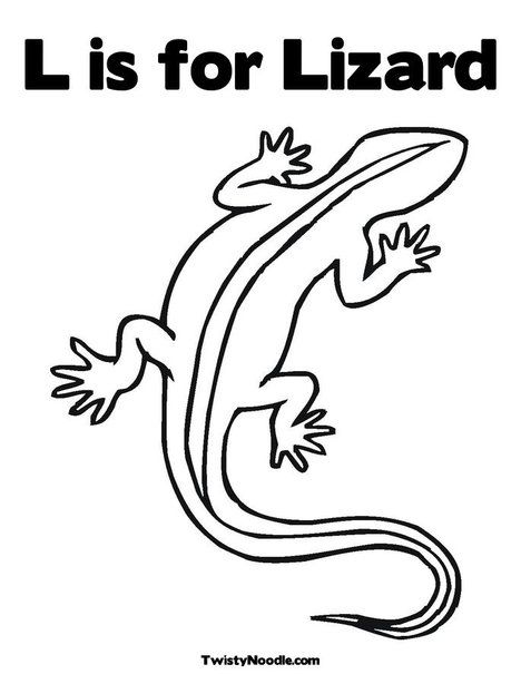 L is for lizard coloring page coloring pages lizard lizard craft