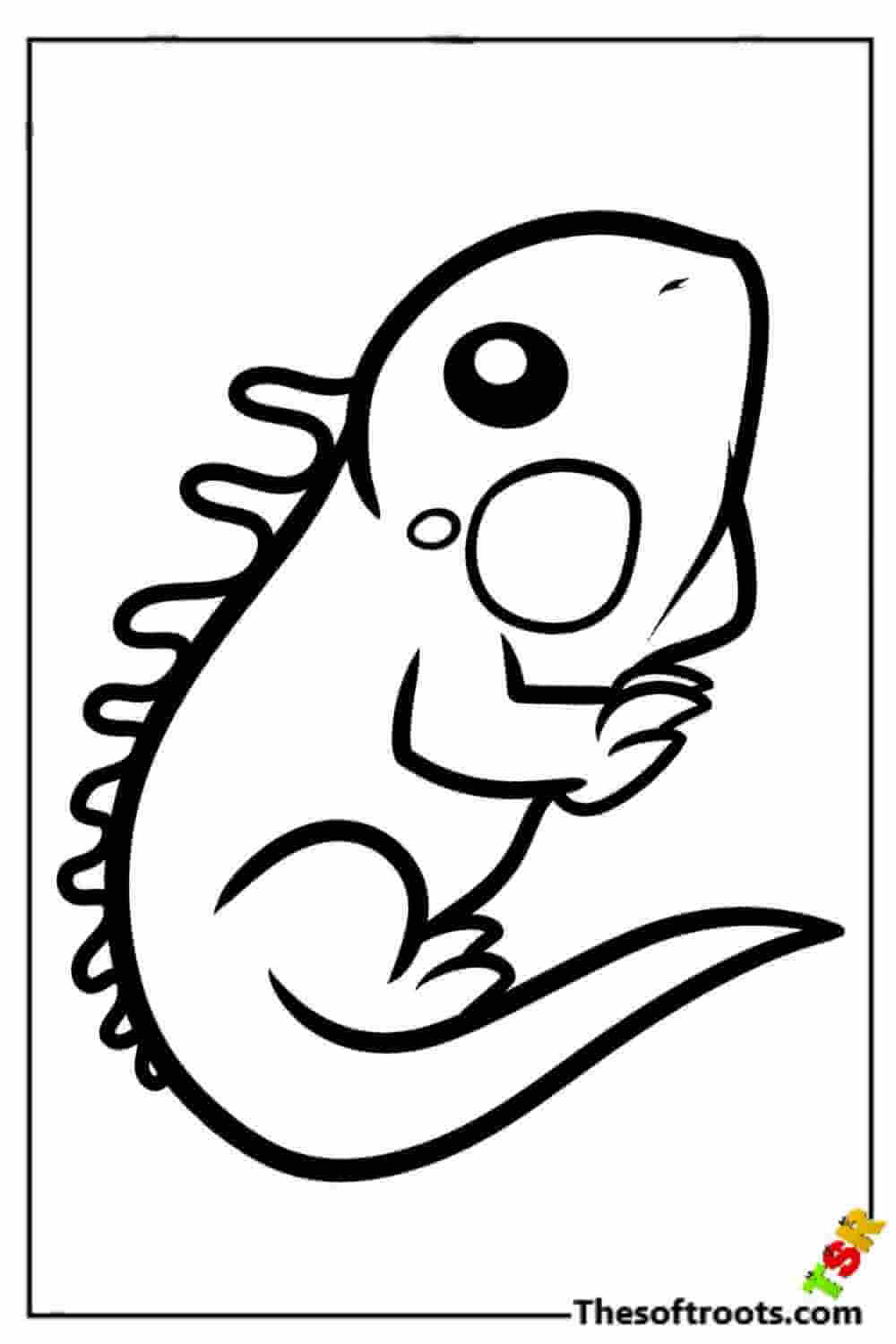 Lizard coloring pages kids coloring pages