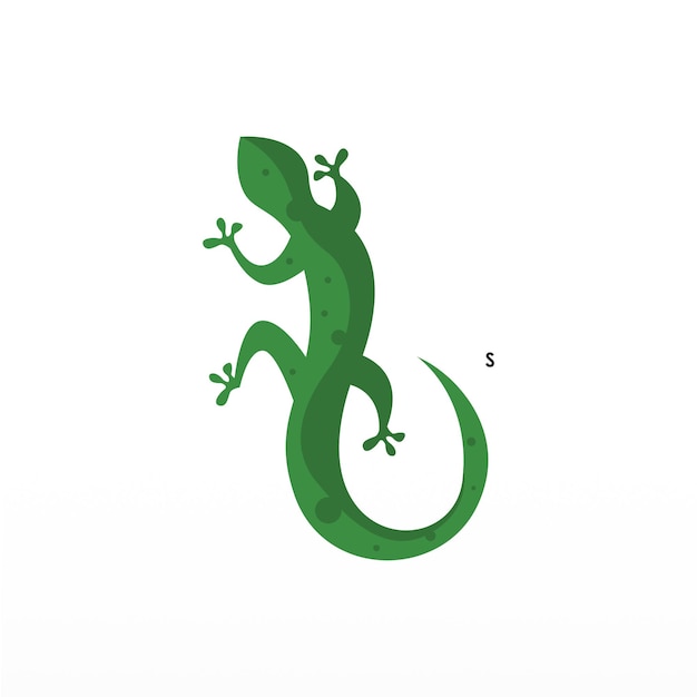 Premium vector lizard animal reptile logo design