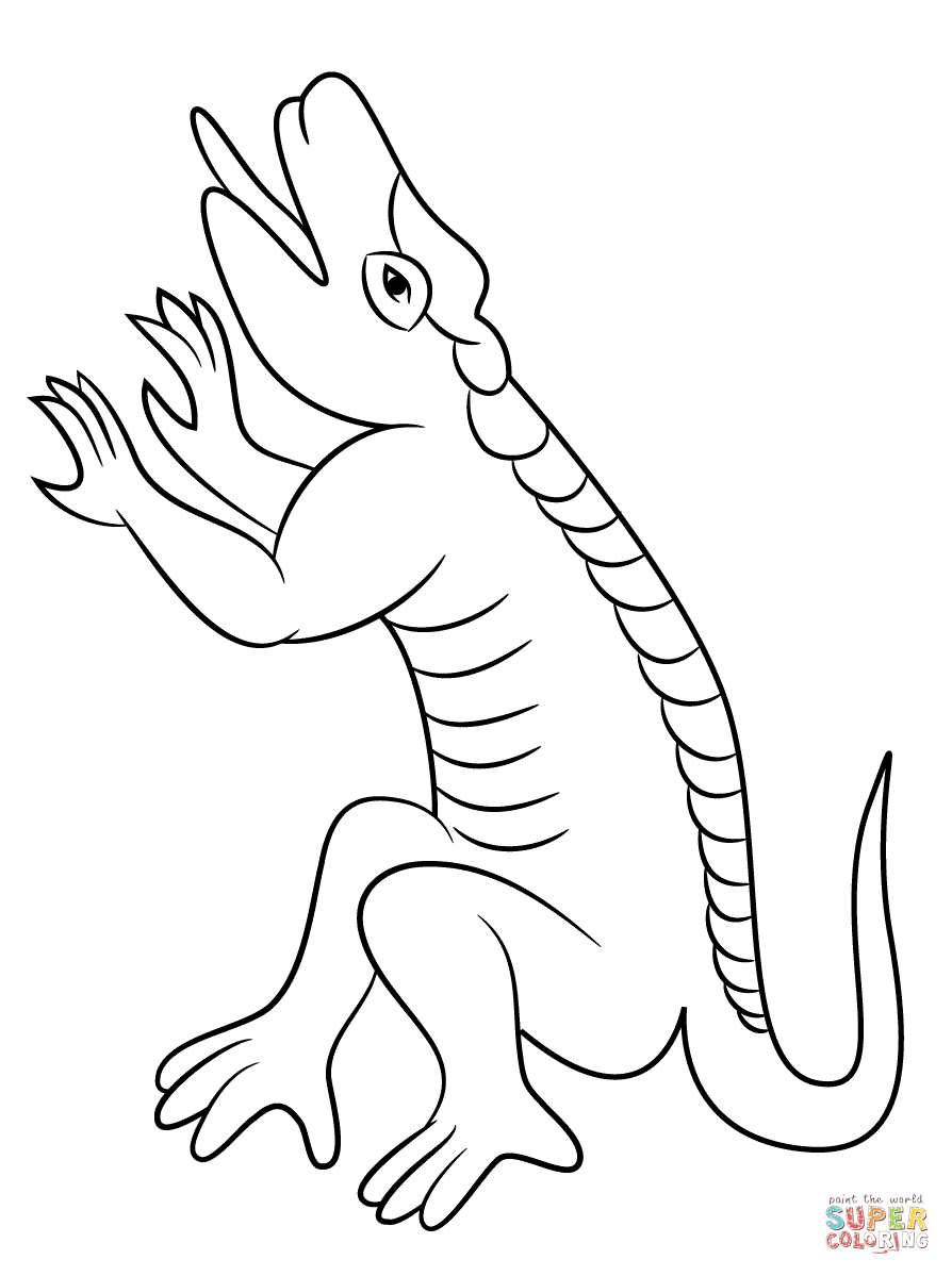 Cuetzpalin lizzard from aztec calendar coloring page free printable coloring pages