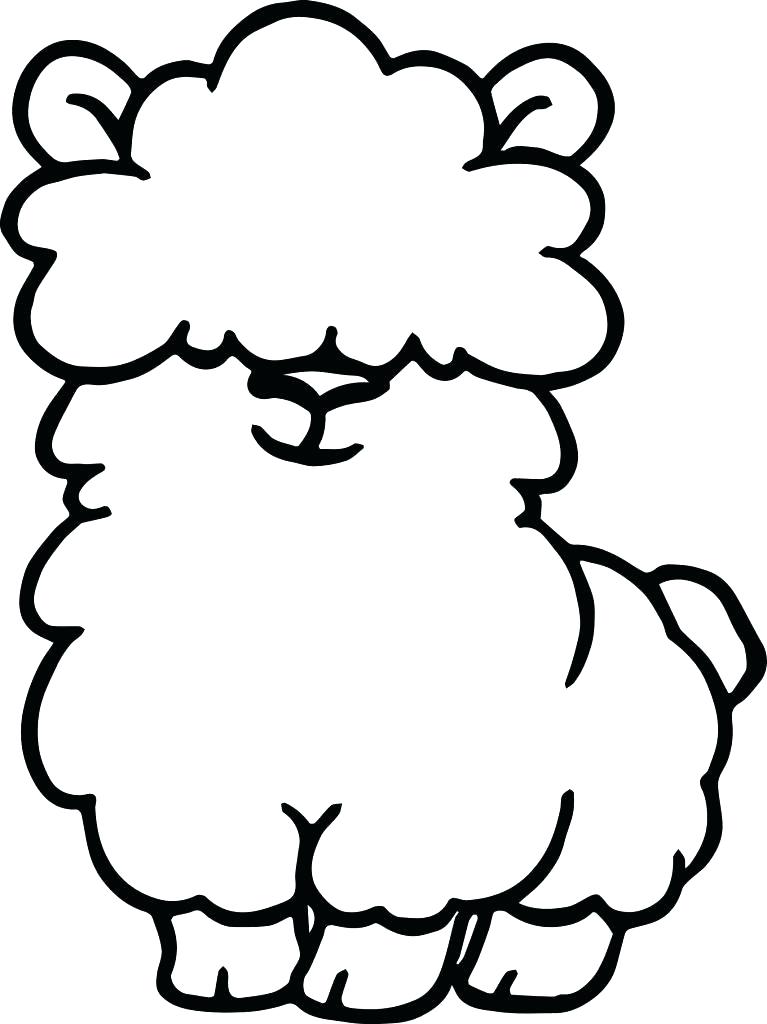 Llama coloring pages