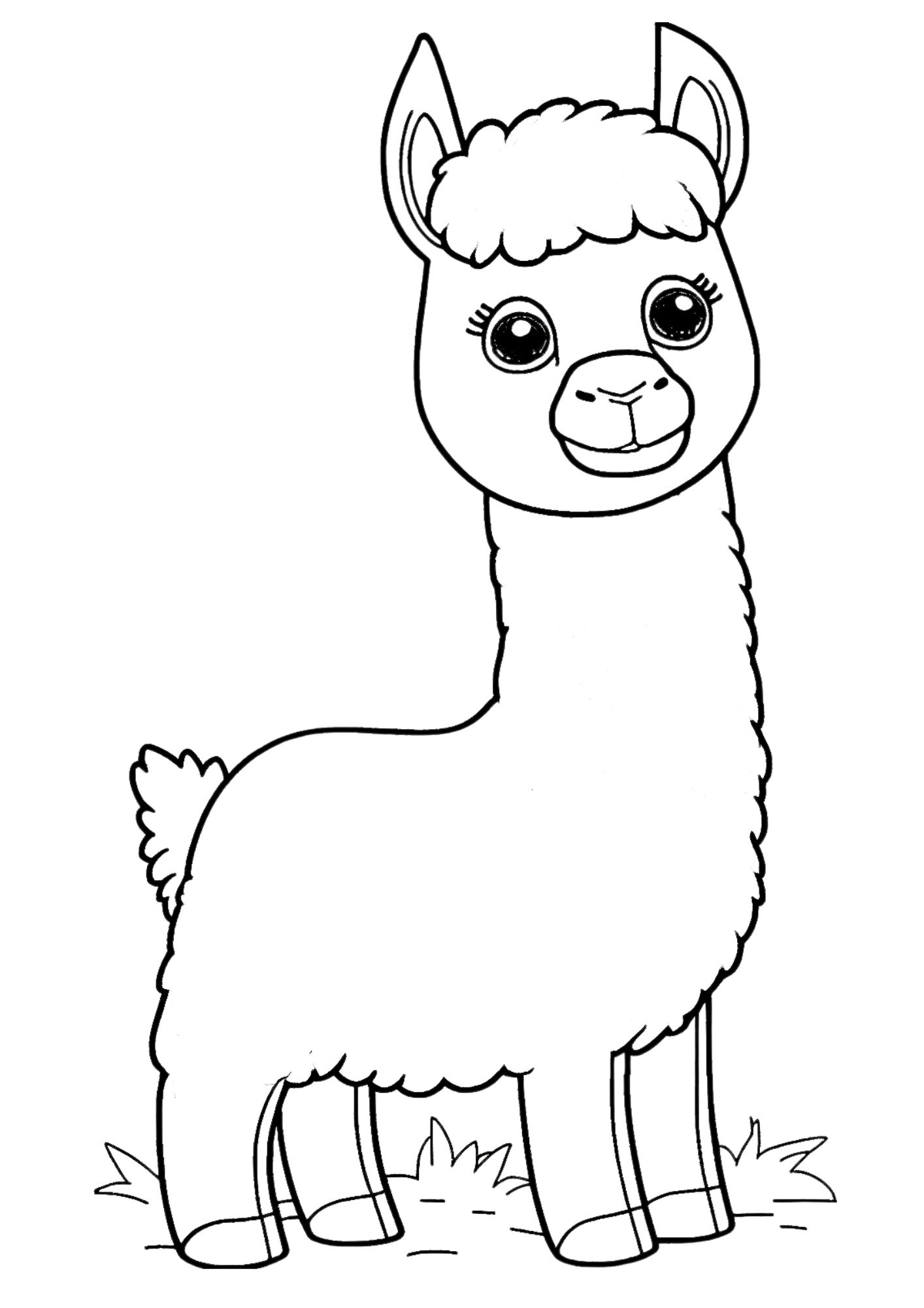 Cute printable llama coloring pages a fun activity for all ages