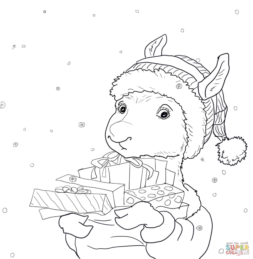 Llama llama red pajama coloring page free printable coloring pages