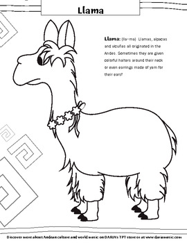 Llama llama red pajama coloring tpt