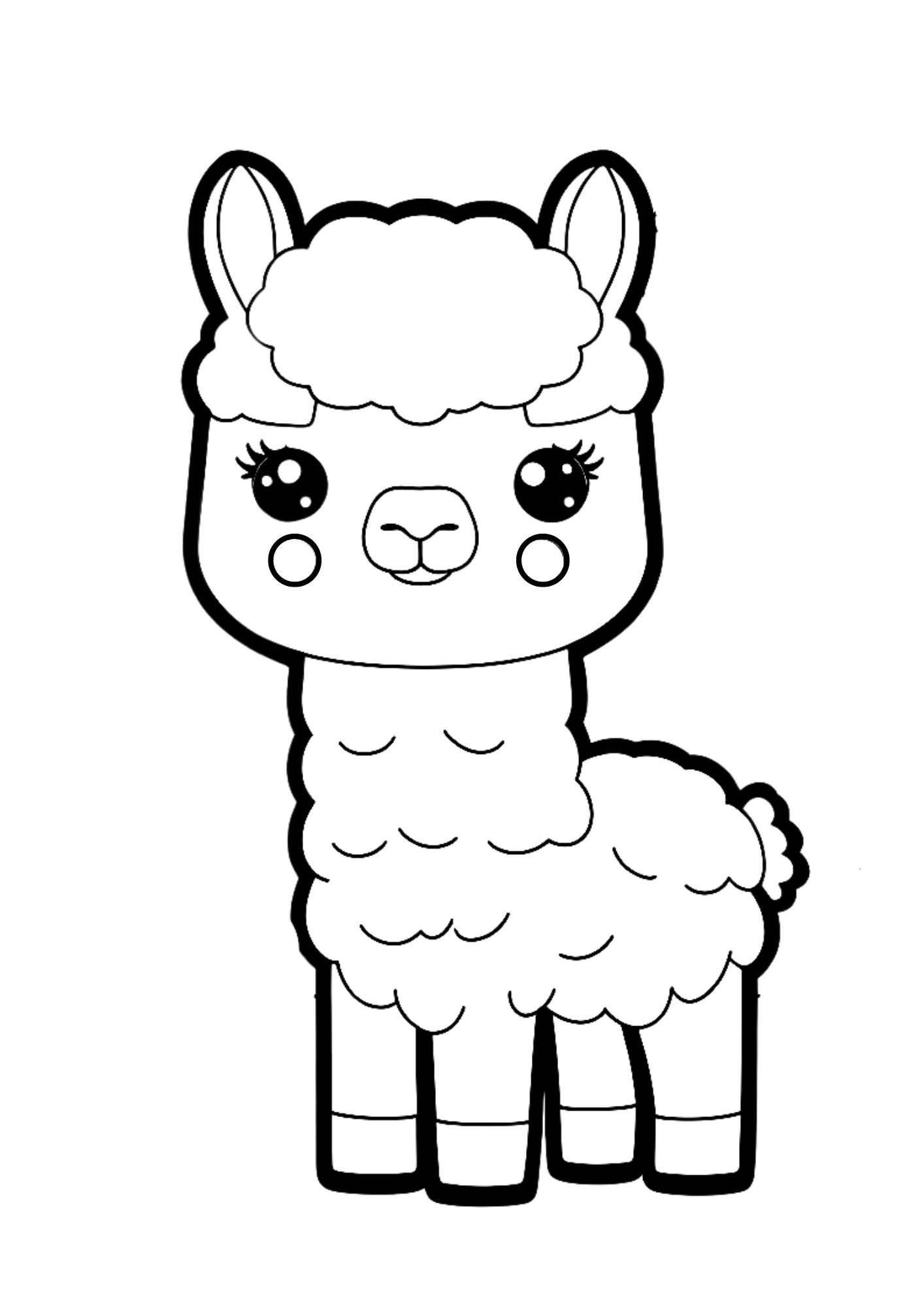 Cute printable llama coloring pages a fun activity for all ages