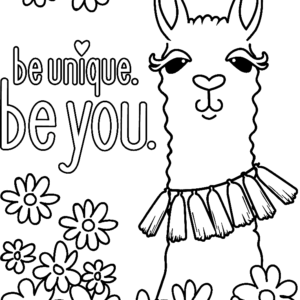 Llama coloring pages printable for free download