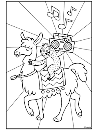 Cute llama coloring pages you can print to your hearts content