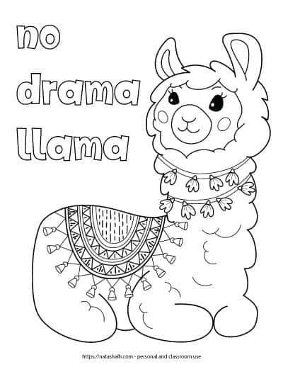 Ridiculously cute llama coloring pages for kids teens cool coloring pages coloring books coloring pages for kids