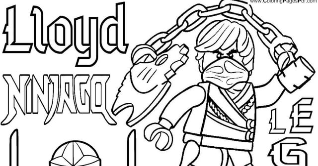 Lego ninjago coloring pages lloyd rcoloringpagespdf