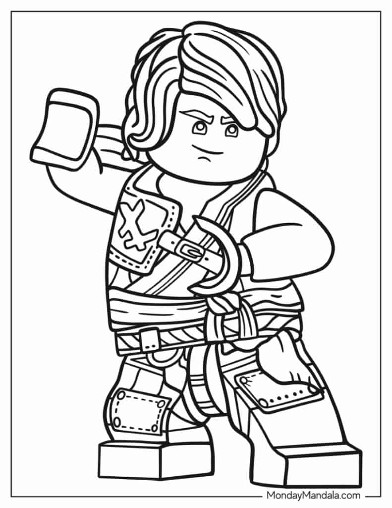 Lego ninjago coloring pages free pdf printables