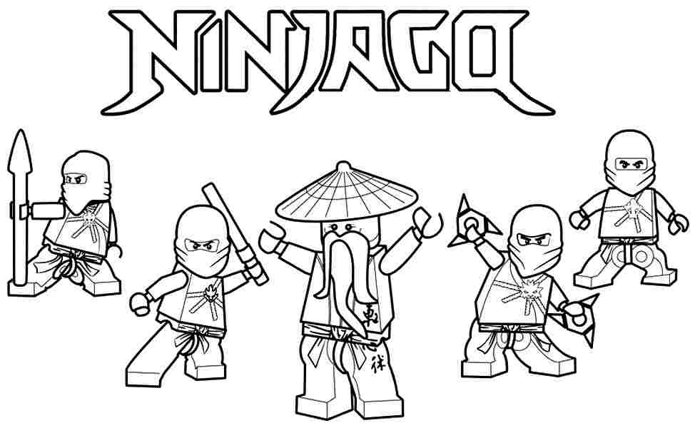 Printable ninjago coloring pages