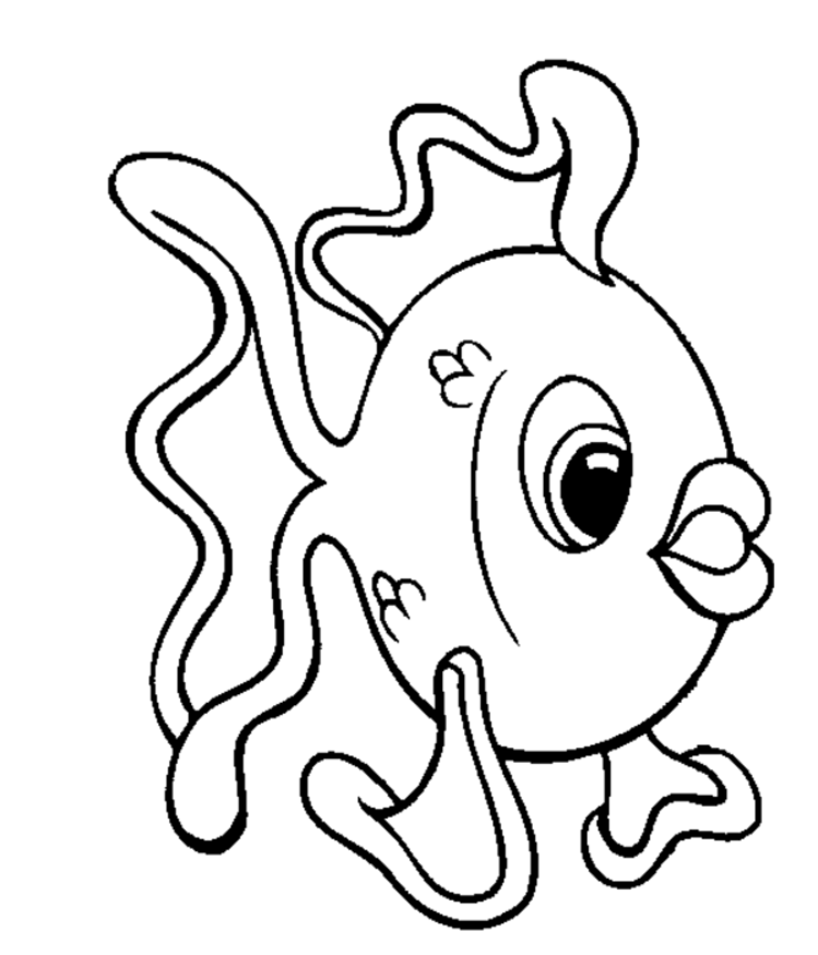 Free printable fish coloring pages for kids adults