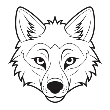 Wolf face outline png transparent images free download vector files