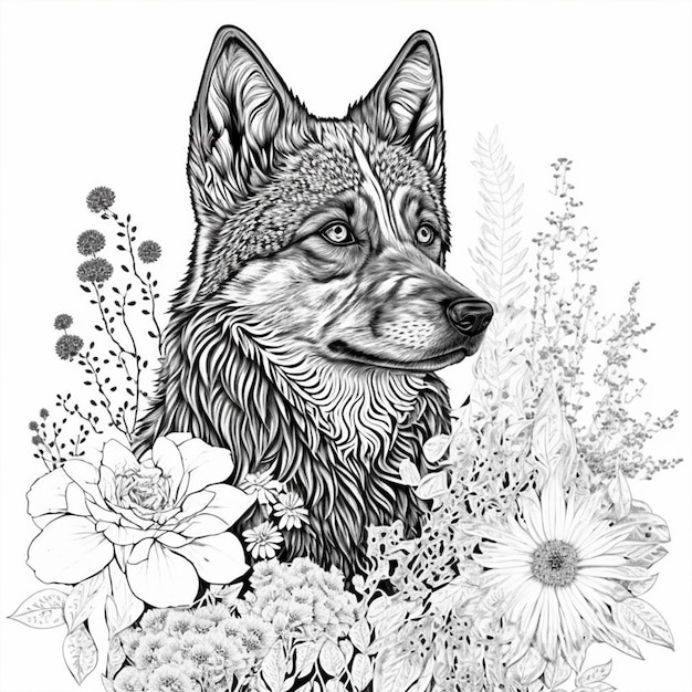 Fox coloring pages adults pictures