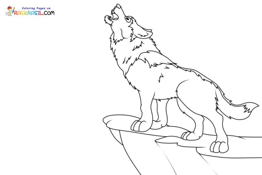 Wolf coloring pages