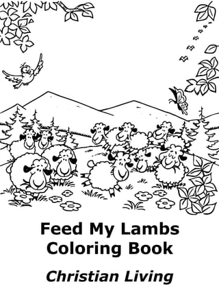 Feed my lambs coloring book