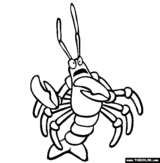 Lobster coloring page free lobster online coloring