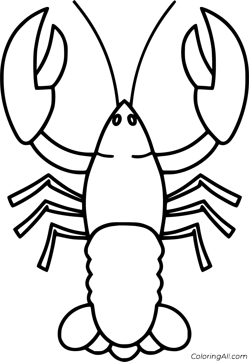 Free printable lobster coloring pages in vector format easy to print from any device and automaâ coloring pages printable coloring pages coloring book pages