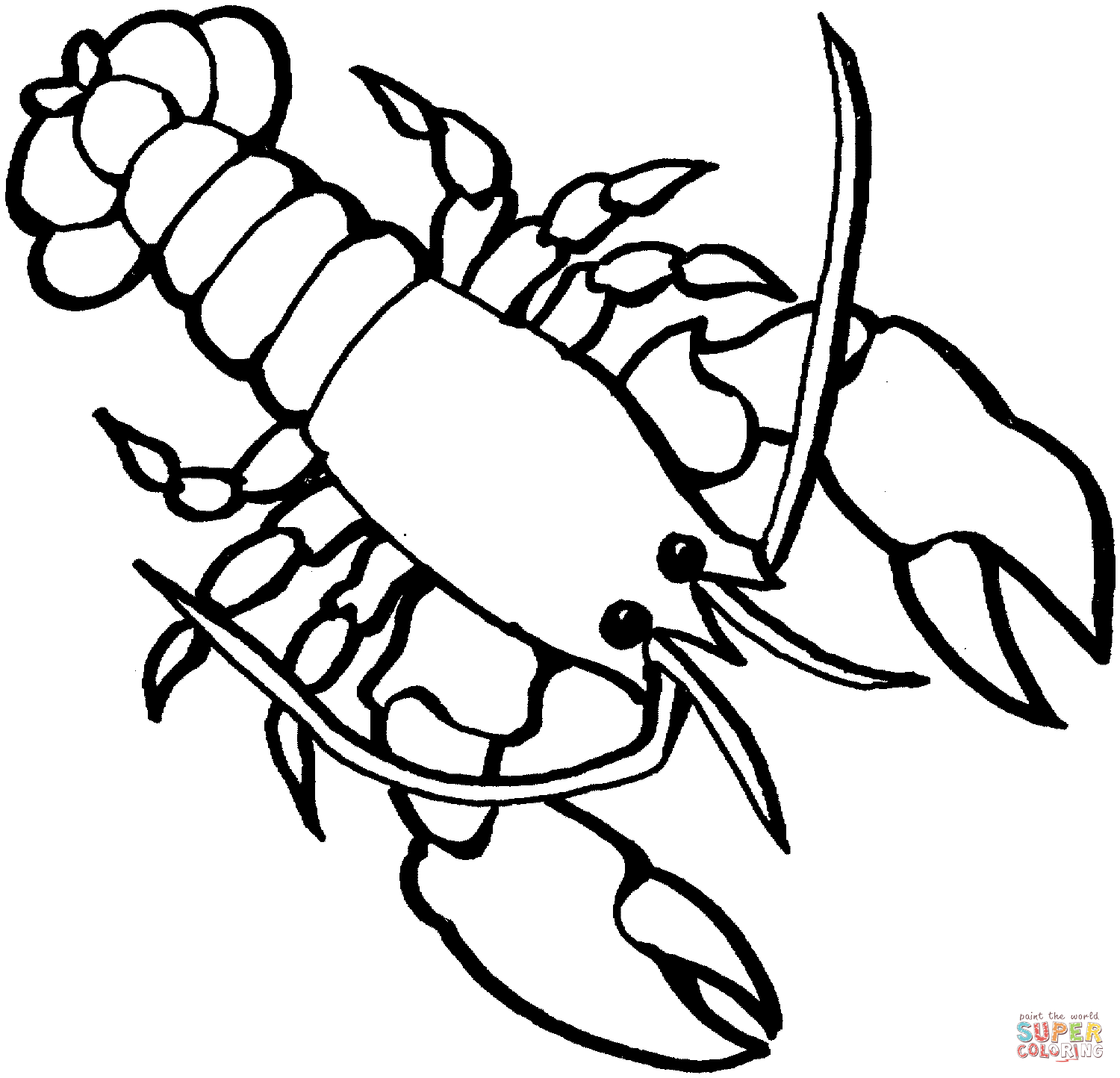 Lobster coloring page free printable coloring pages ocean coloring pages coloring pages printable coloring pages